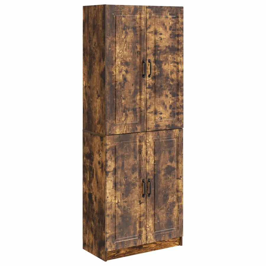 Ensemble de Meubles 2 pcs Chêne fumé Bois d'ingénierie - 2