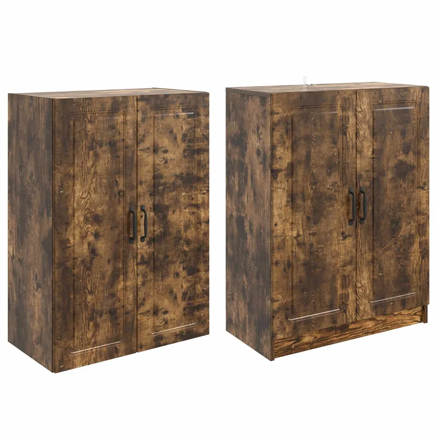 Ensemble de Meubles 2 pcs Chêne fumé Bois d'ingénierie - 4