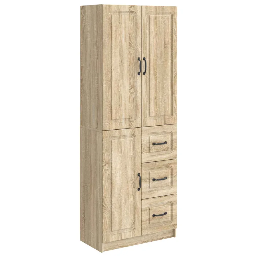 Ensemble de Meubles 2 pcs Chêne Sonoma Bois d'ingénierie - 2
