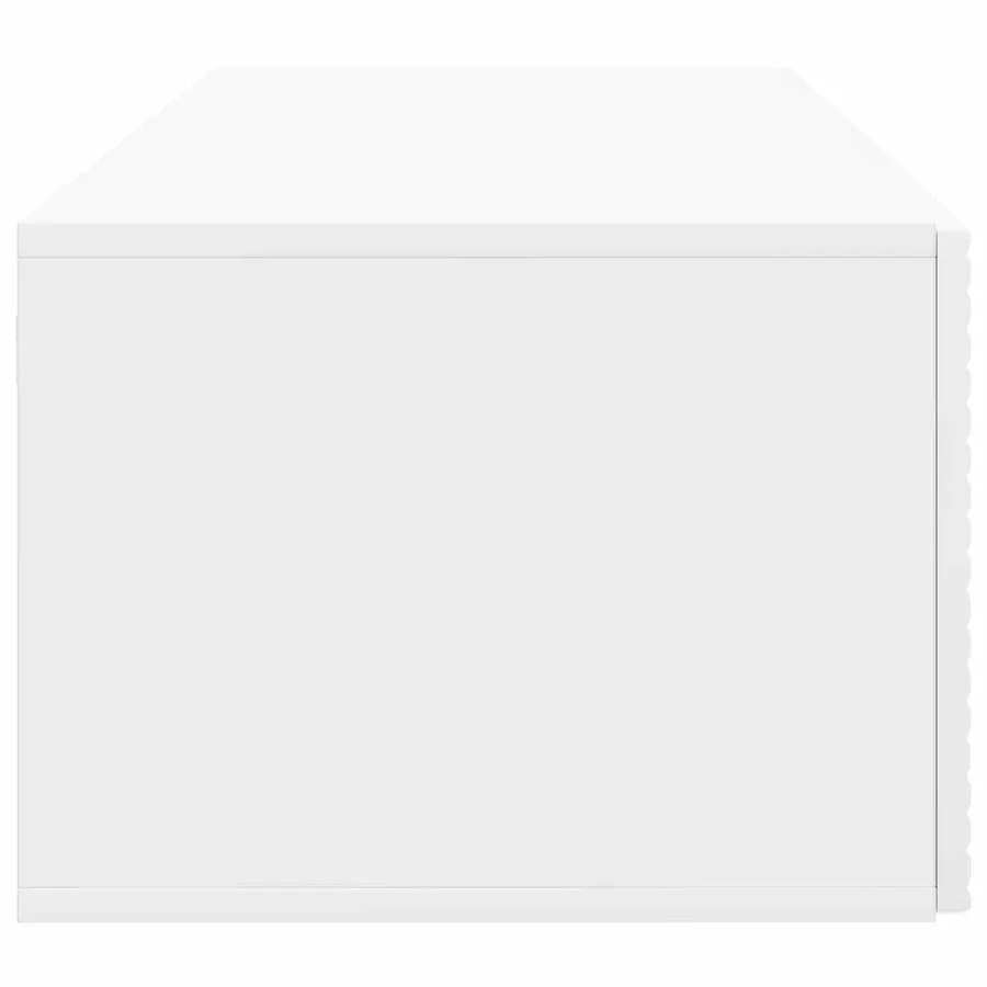 Meuble TV mural Montage mural Blanc brillant 78,5 x 41 x 30 cm - 7