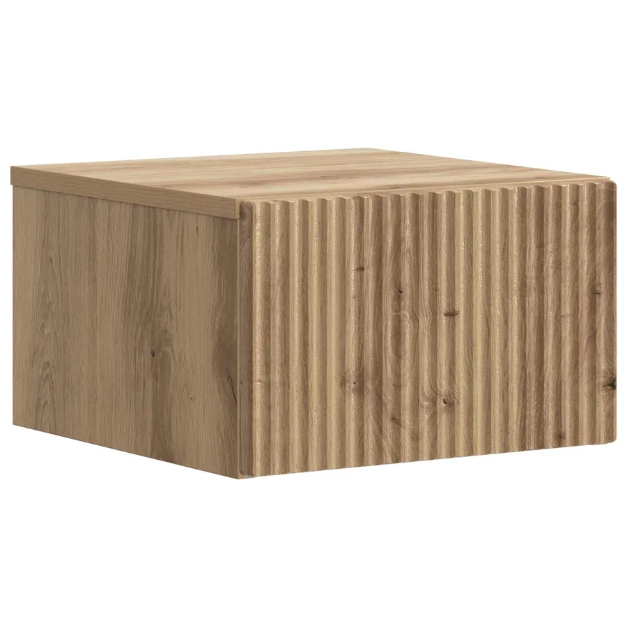 Cabinet de chevet mural Chêne artisanal 33 x 34,5 x 20 cm - 2