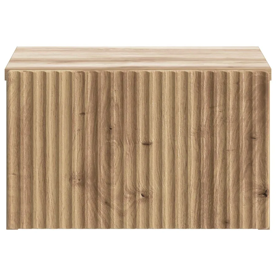 Cabinet de chevet mural Chêne artisanal 33 x 34,5 x 20 cm - 5