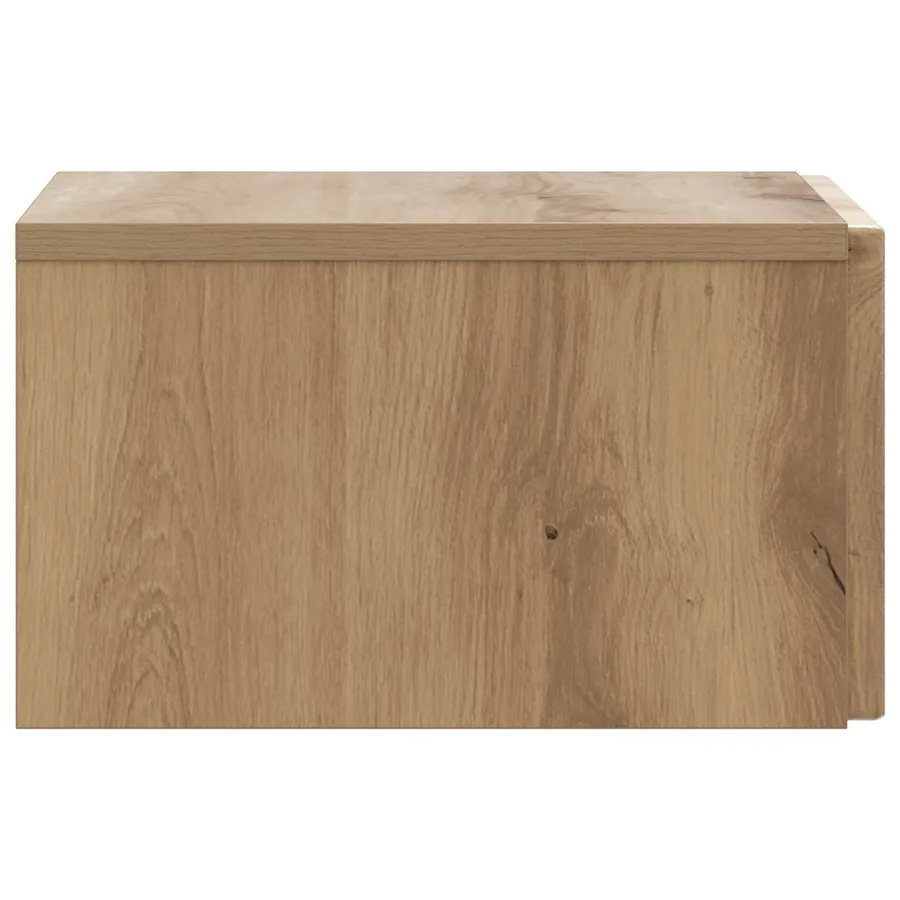 Cabinet de chevet mural Chêne artisanal 33 x 34,5 x 20 cm - 6