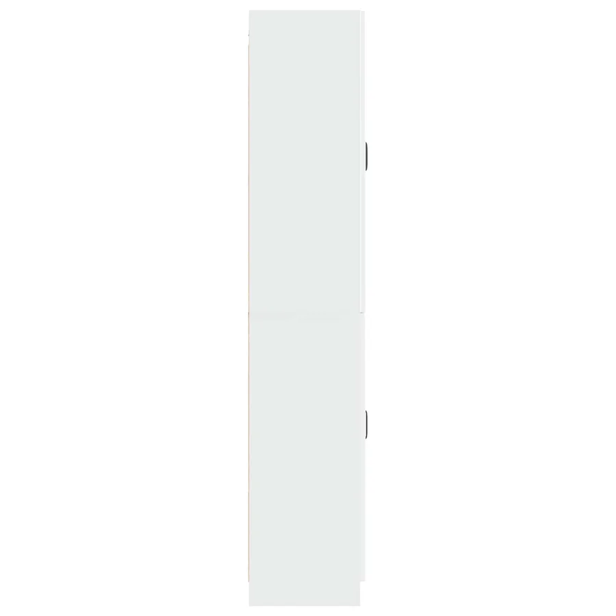 Ensemble de Meubles 2 pcs Blanc brillant Bois d'ingénierie - 6
