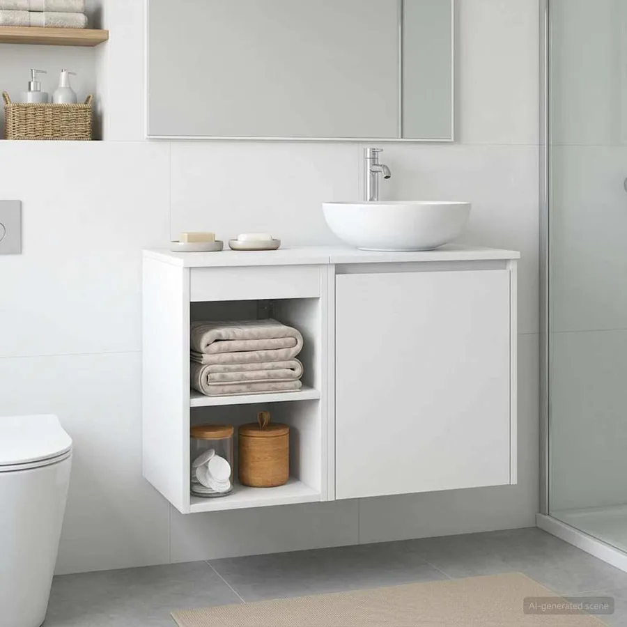 Meuble de Salle de Bain In-between Blanc 30 x 41 x 50 cm - 4