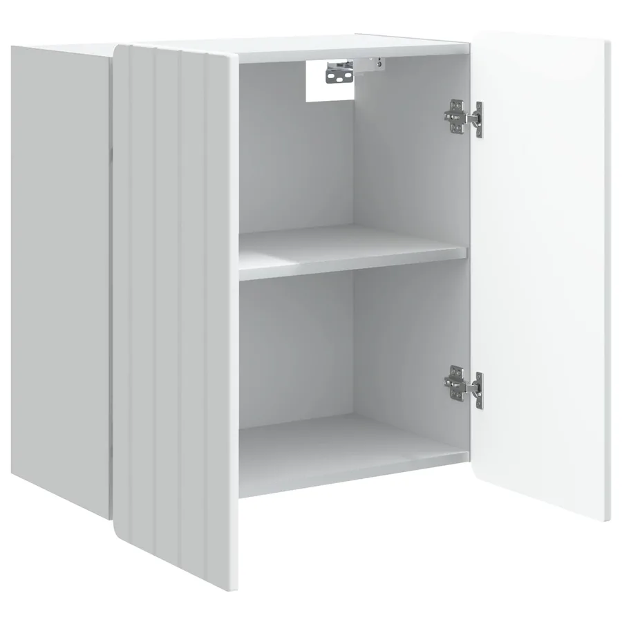 Armoire Murale Blanc 59 x 31 x 64 cm Bois d'ingénierie - 3