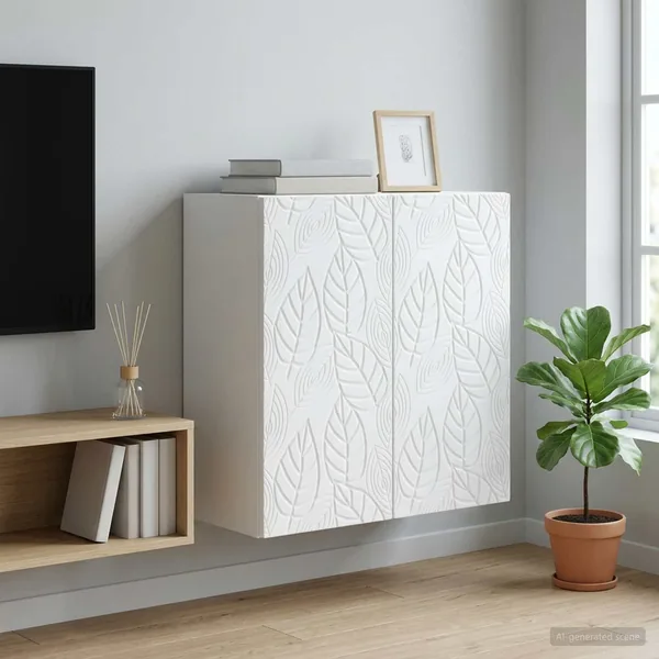 Armoire Murale Blanc 59 x 31 x 60 cm Bois d'ingénierie