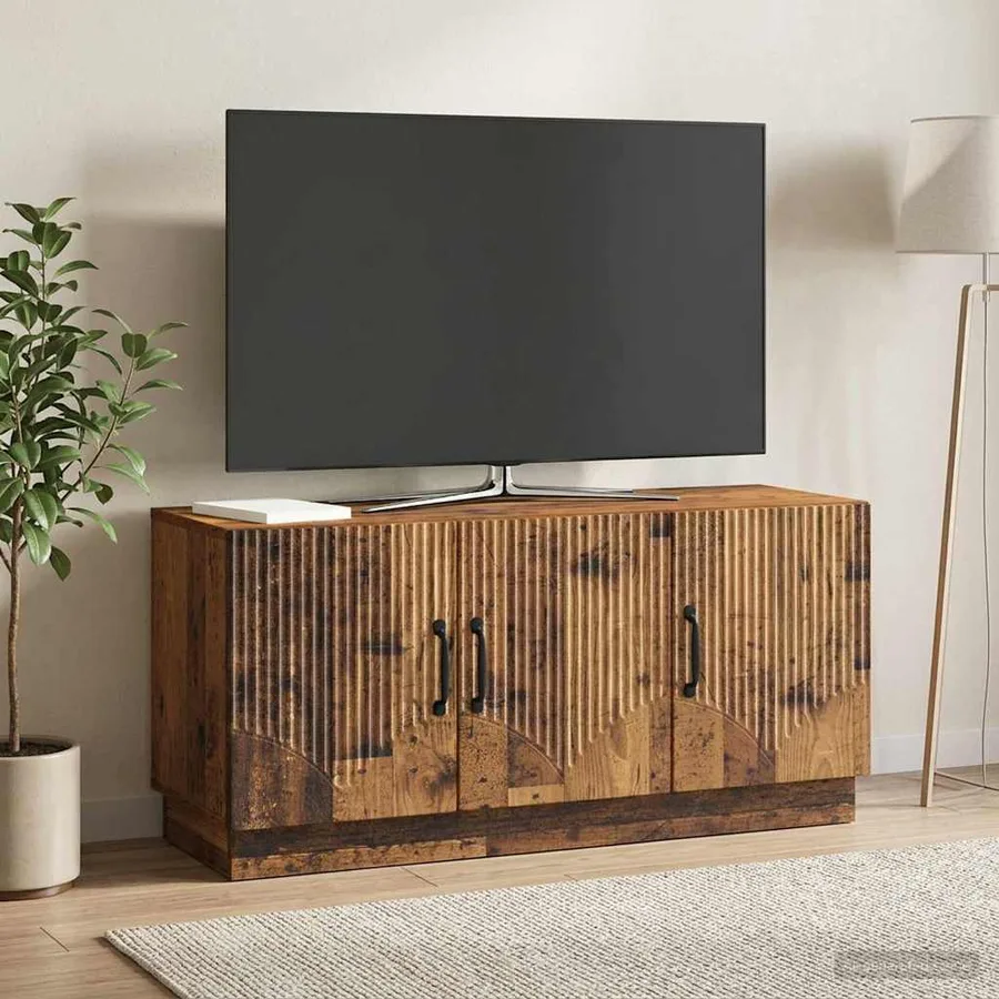 Meuble TV Bois ancien 99 x 34,5 x 47 cm Bois d'ingénierie - 4