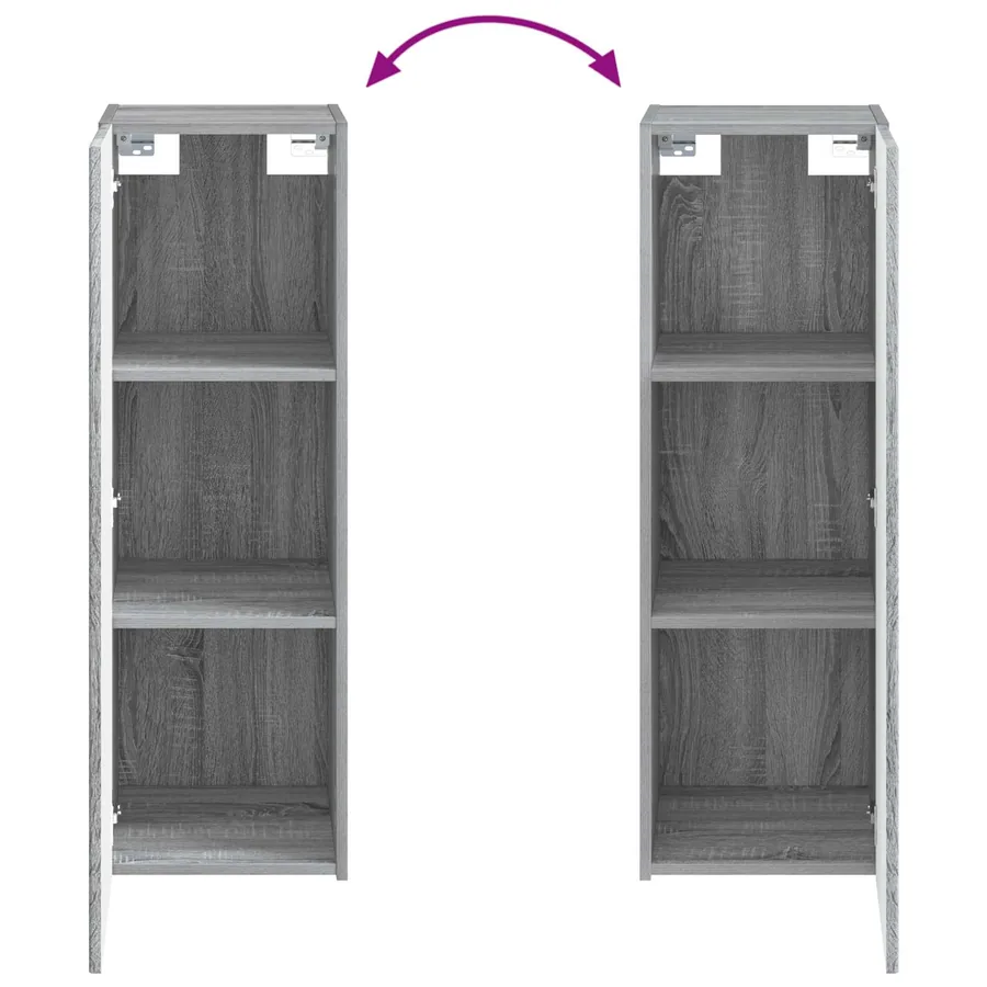 Ensemble de mobilier de salle de bain 6 pcs Sonoma gris - 14