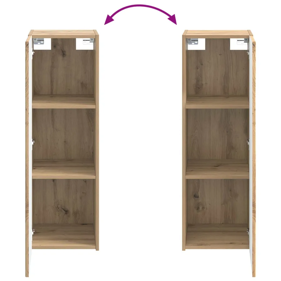 Ensemble de mobilier de salle de bain 6 pc Chêne artisanal - 14