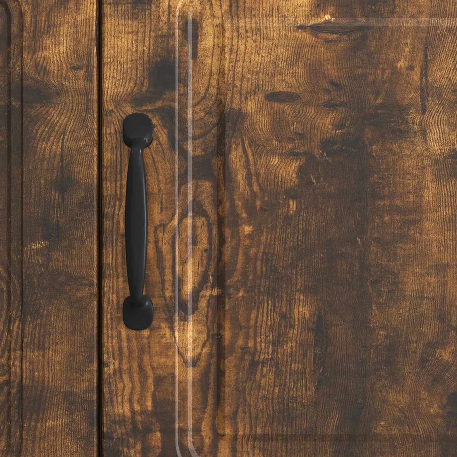 Meuble TV Chêne fumé 99 x 34,5 x 47 cm Bois d'ingénierie - 10