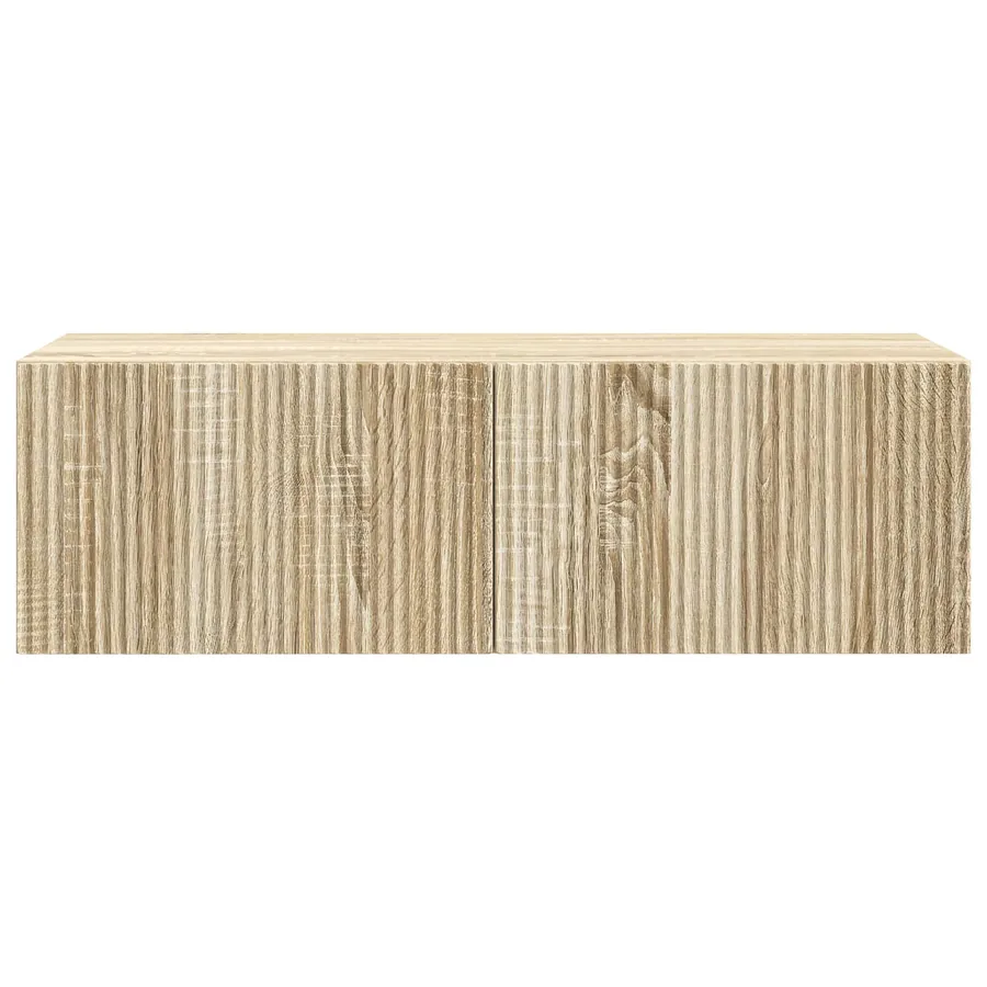 Meuble TV mural Chêne Sonoma 98 x 41 x 30 cm Bois d'ingénierie - 6