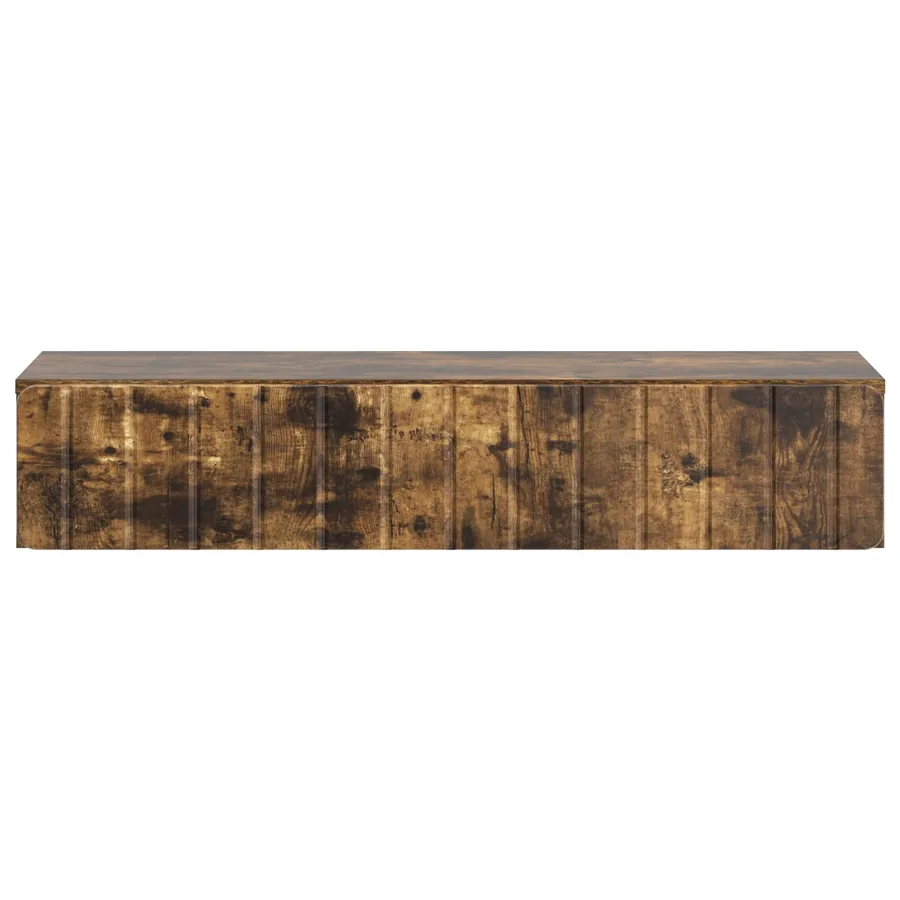 Table d'appoint murale Chêne fumé 87,5 x 34,5 x 17 cm - 5