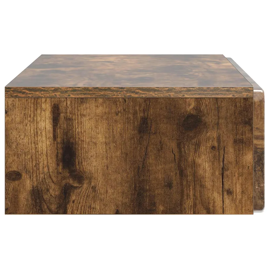 Table d'appoint murale Chêne fumé 87,5 x 34,5 x 17 cm - 6