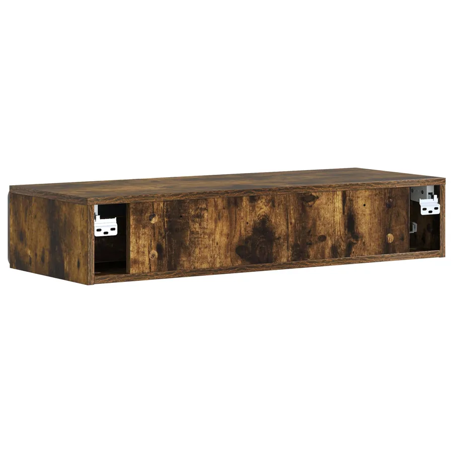 Table d'appoint murale Chêne fumé 87,5 x 34,5 x 17 cm - 7