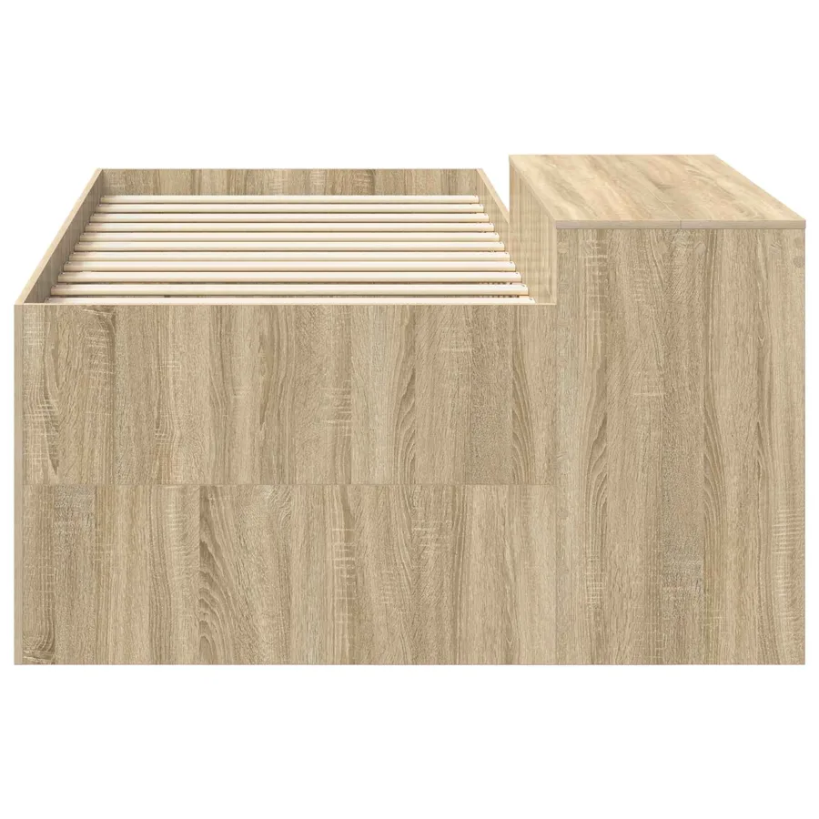 Lit haut pour enfants avec bureau Chêne Sonoma - 4