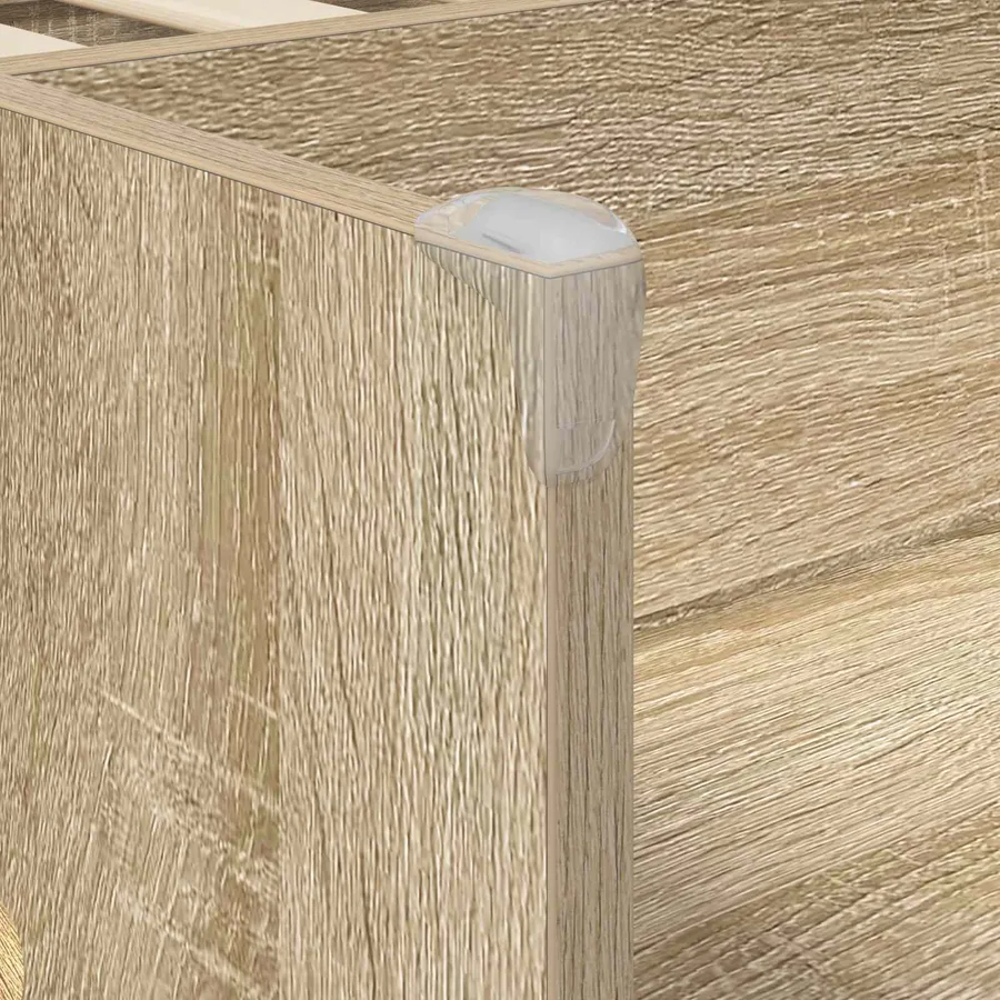 Lit haut pour enfants avec bureau Chêne Sonoma - 7