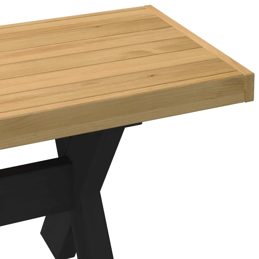 Banc de salle à manger NOAIN 160 x 41 x 45 cm Pin massif - 7
