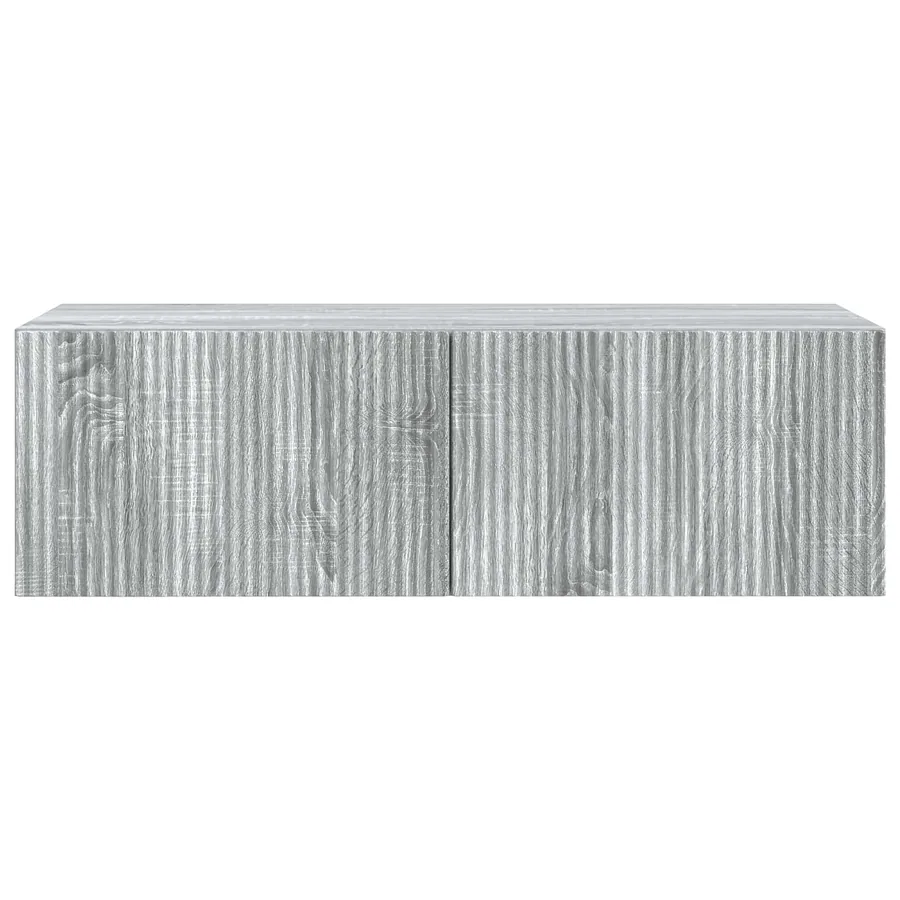 Meuble TV mural Sonoma gris 98 x 41 x 30 cm Bois d'ingénierie - 6