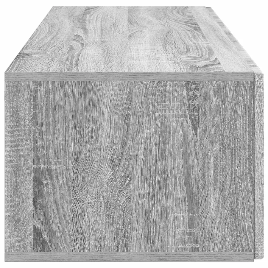 Meuble TV mural Sonoma gris 98 x 41 x 30 cm Bois d'ingénierie - 7