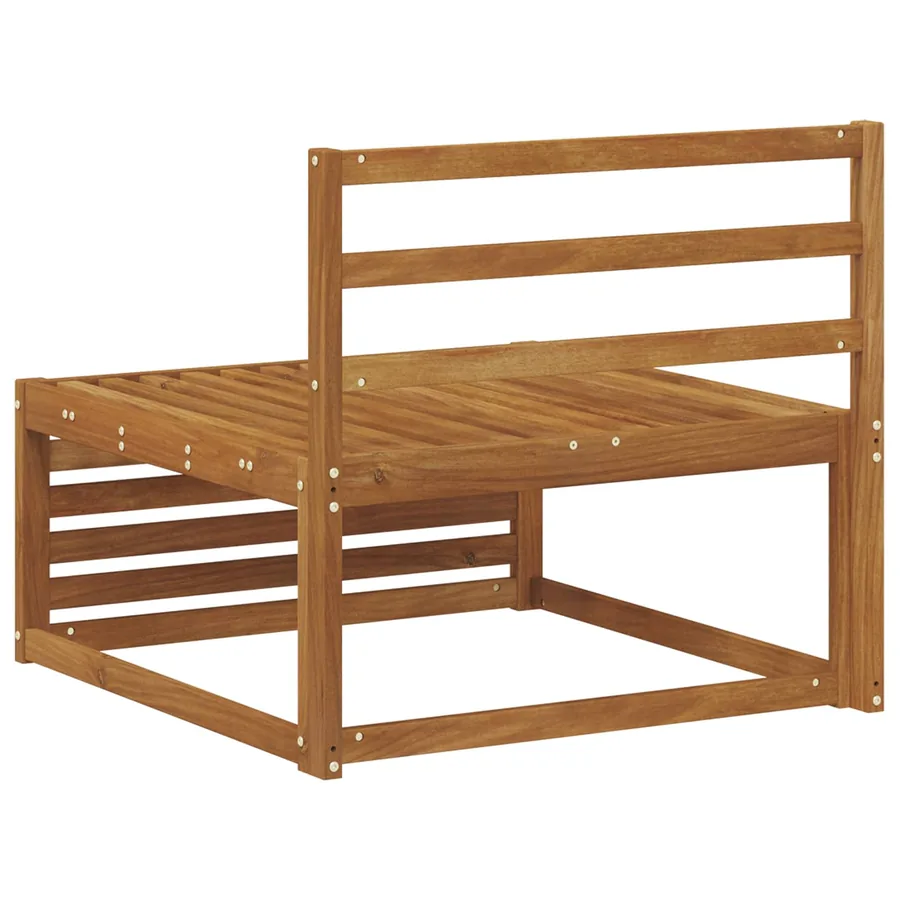 Sofa de milieu extérieur Bois d'Acacia Massif Naturel - 5