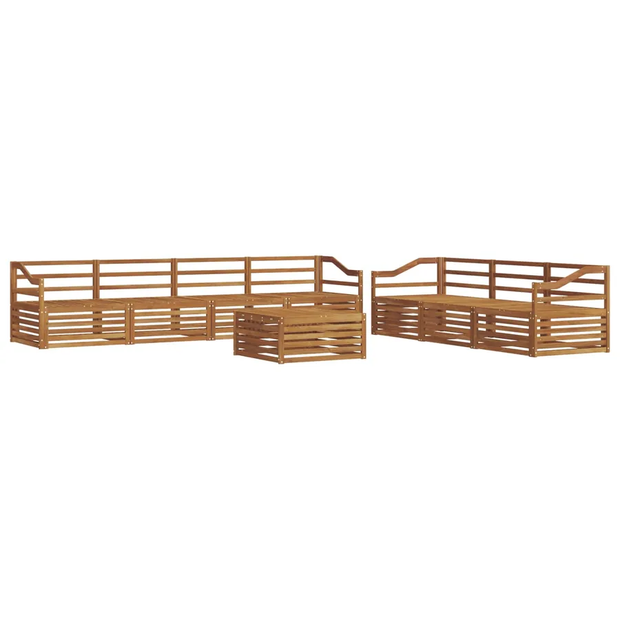 Ensemble de canapés d'extérieur 8 pcs Naturel - 2