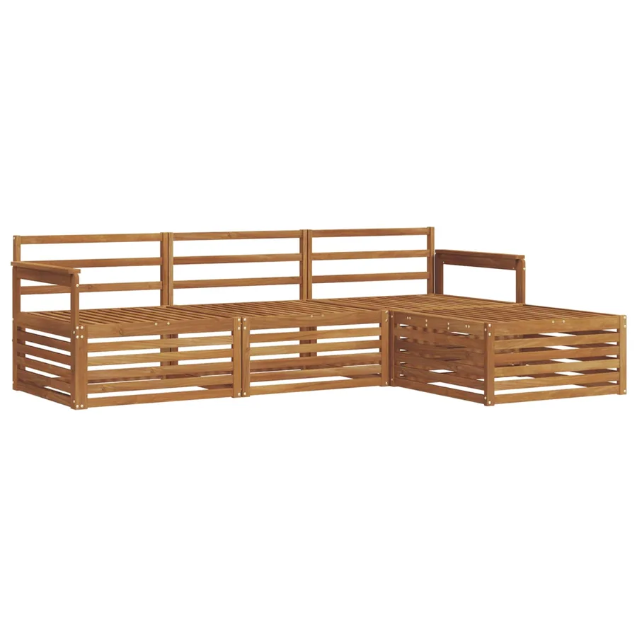 Ensemble de canapés d'extérieur Naturel 249,5 x 162,5 x 73 cm - 2