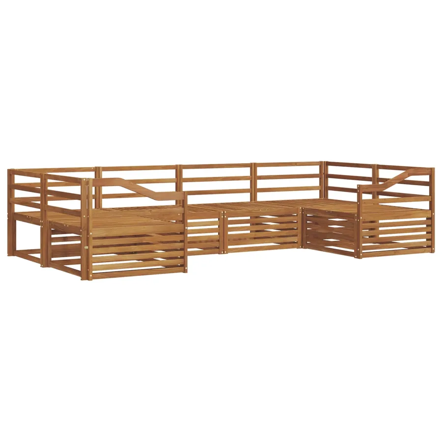 Ensemble de canapés d'extérieur 6 pcs Naturel - 2