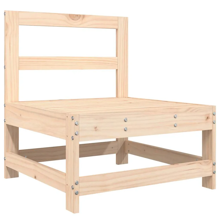 Salon de jardin 8 pcs Bois de pin massif - 4
