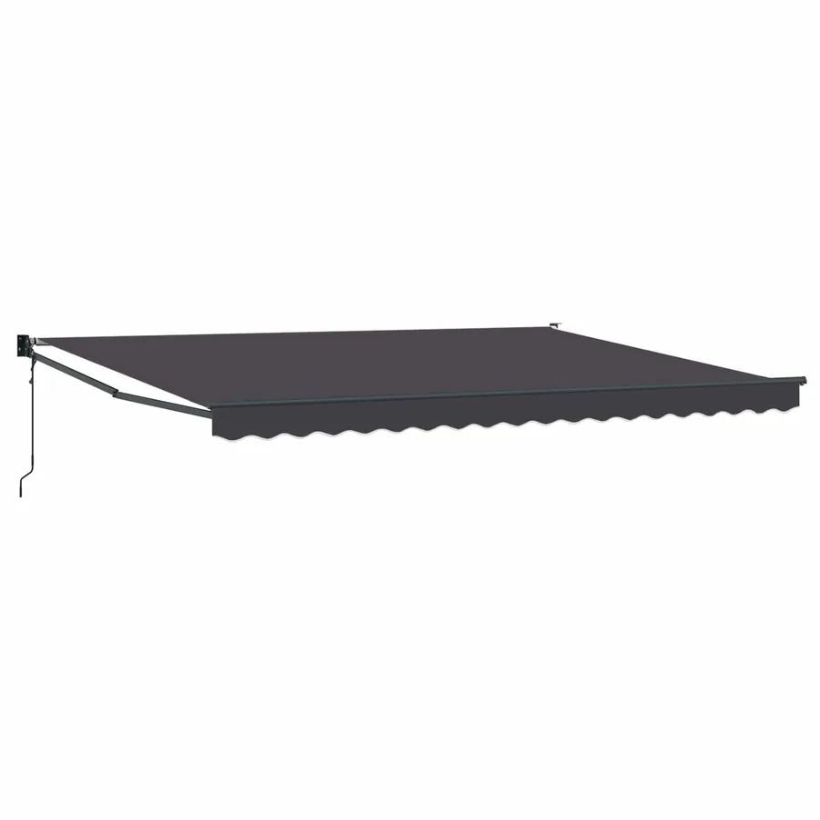 Auvent rétractable Anthracite 4 x 2 m Polyester et métal - 2