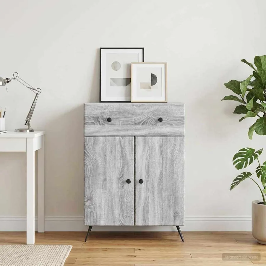 Buffet Sonoma gris 66 x 34,5 x 90 cm Bois d'ingénierie