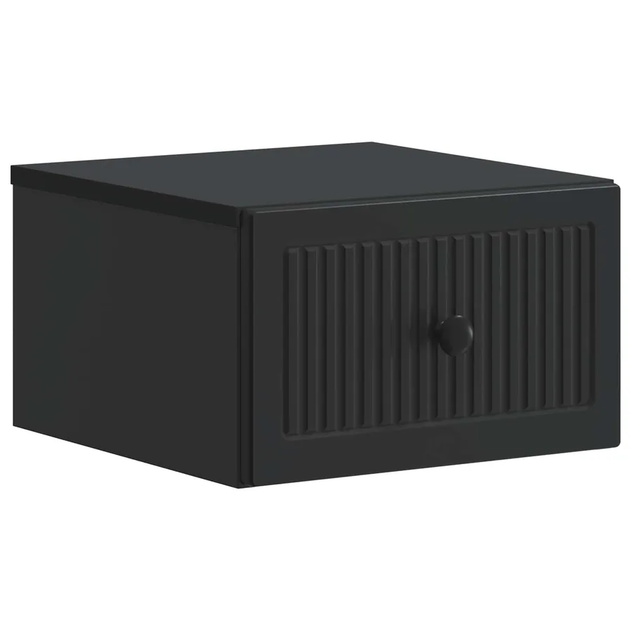 Cabinet de chevet mural 2 pcs Noir 33 x 34,5 x 20 cm - 5