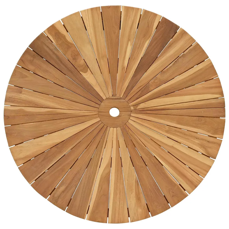Table de jardin pliante Naturel Ø 110 x 75 cm - 5