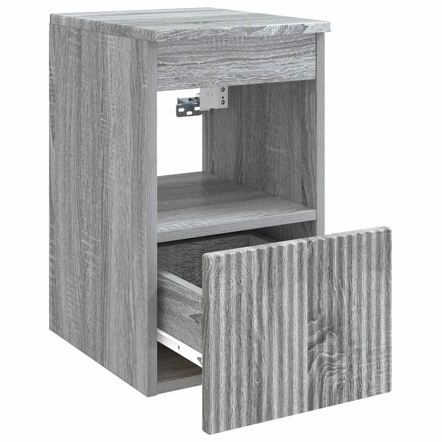 Armoire de salle de bain Sonoma gris 30 x 44,5 x 50 cm - 5