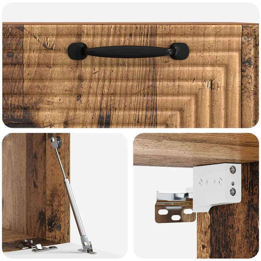 Meuble TV mural Bois ancien 59,5 x 31 x 30 cm Bois d'ingénierie - 9