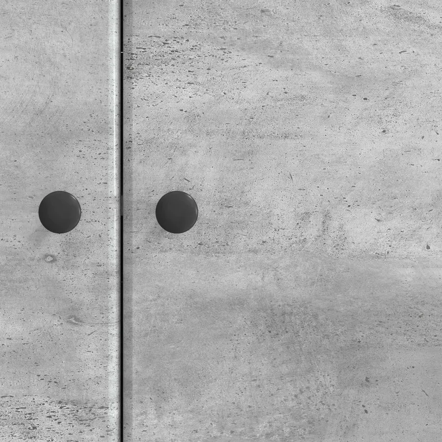 Buffet Gris béton 89 x 34,5 x 80 cm Bois d'ingénierie - 10