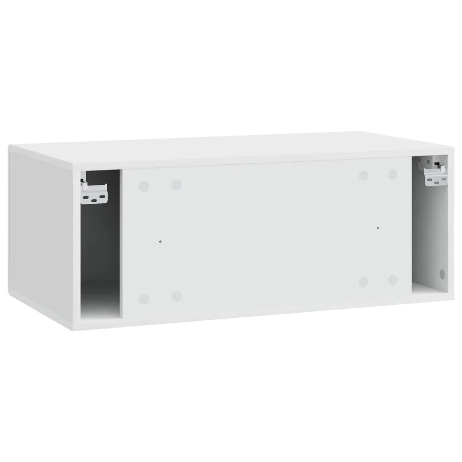 Meuble TV mural 98 x 41 x 30 cm Blanc brillant - 7