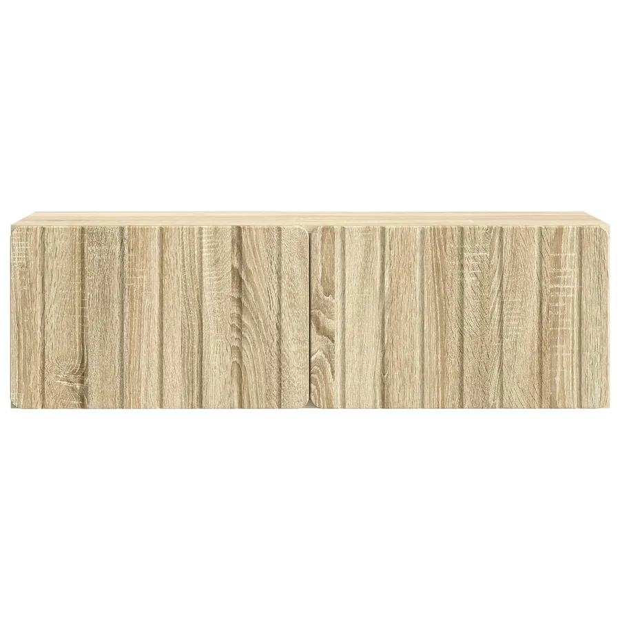 Meuble TV mural 98 x 31 x 30 cm Chêne Sonoma Bois d'ingénierie - 6