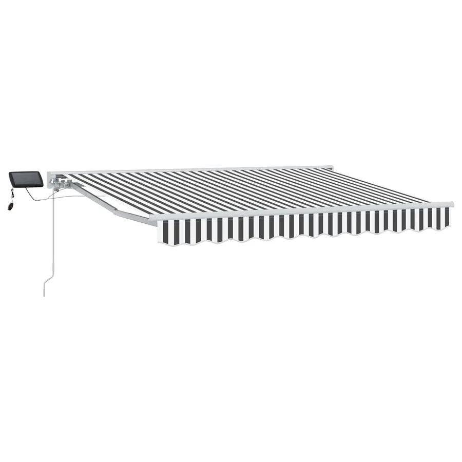 Cadre de store manuel avec LEDs Anthracite et blanc 2,5 x 2 m - 2