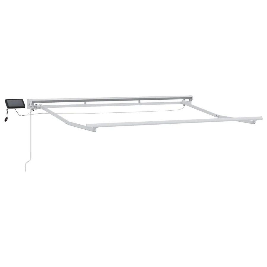 Cadre de store manuel avec LEDs Anthracite et blanc 2,5 x 2 m - 4