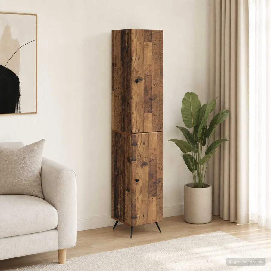 Ensemble de Meubles 2 pcs Bois ancien Bois d'ingénierie
