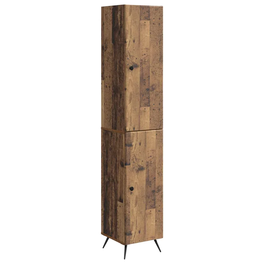 Ensemble de Meubles 2 pcs Bois ancien Bois d'ingénierie - 2