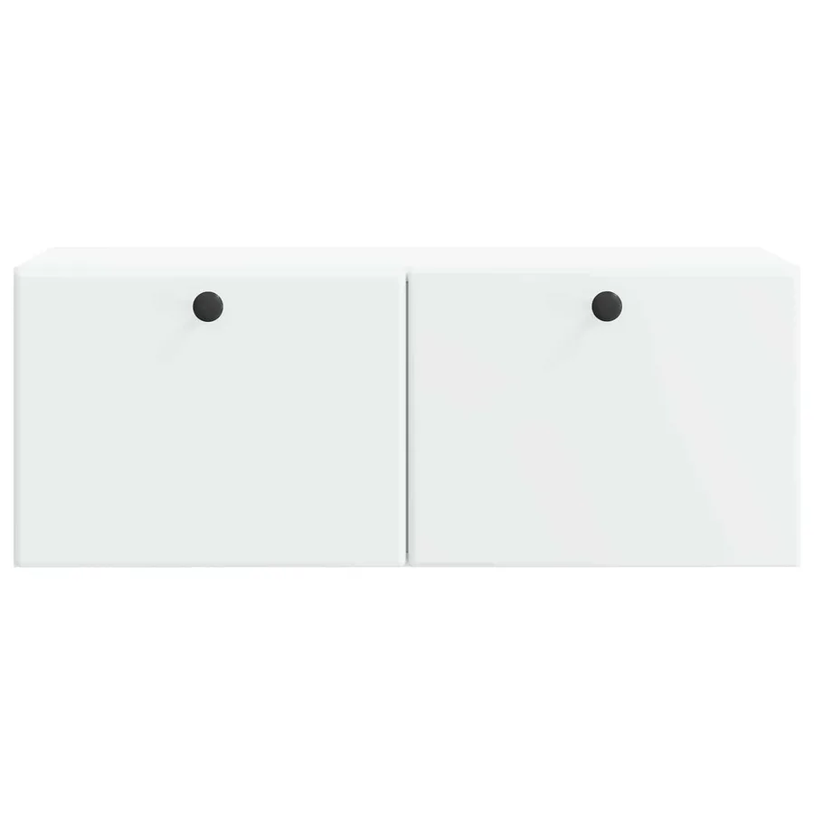 Meuble TV mural 78,5 x 31 x 30 cm Blanc Bois d'ingénierie - 6