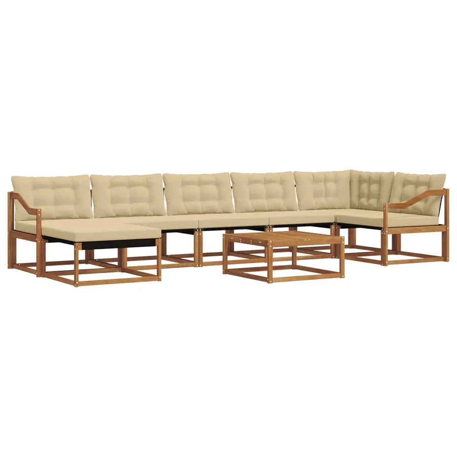 Ensemble de canapés d'extérieur 22 pcs Naturel et Beige - 2