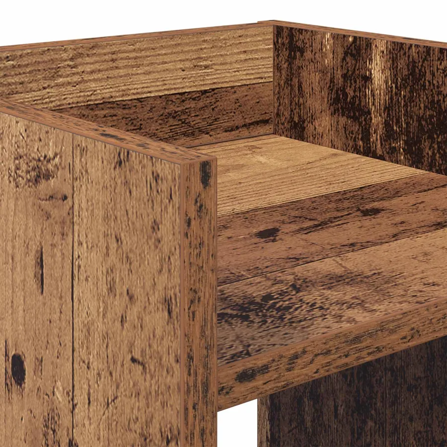 Support de Plante 2 pc Bois ancien 30 x 30 x 100 cm - 9