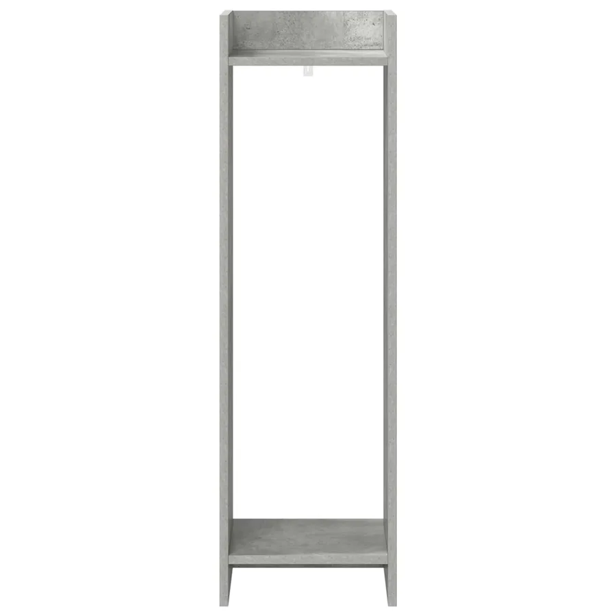 Support de Plante Gris Béton 30 x 30 x 100 cm Bois d’ingénierie - 5