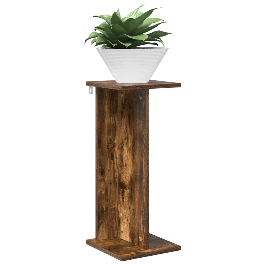 Support de Plante 2 pc Chêne Fumé 25 x 25,5 x 60,5 cm - 3