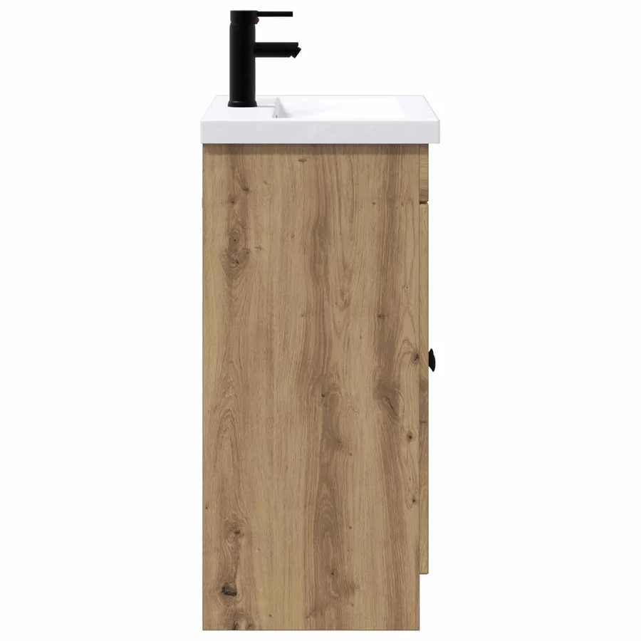 Ensemble de mobilier de salle de bain Chêne artisanal - 6