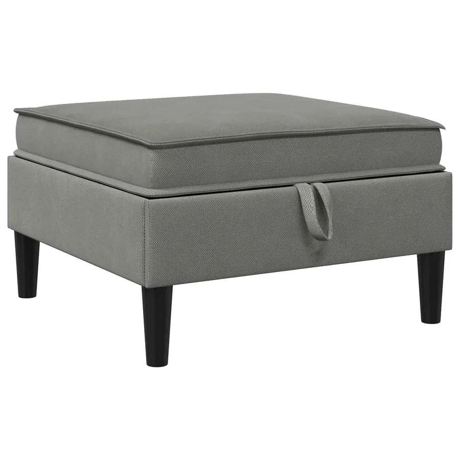 Ensemble de meubles pour le salon 4 pcs Gris foncé Tissu - 6