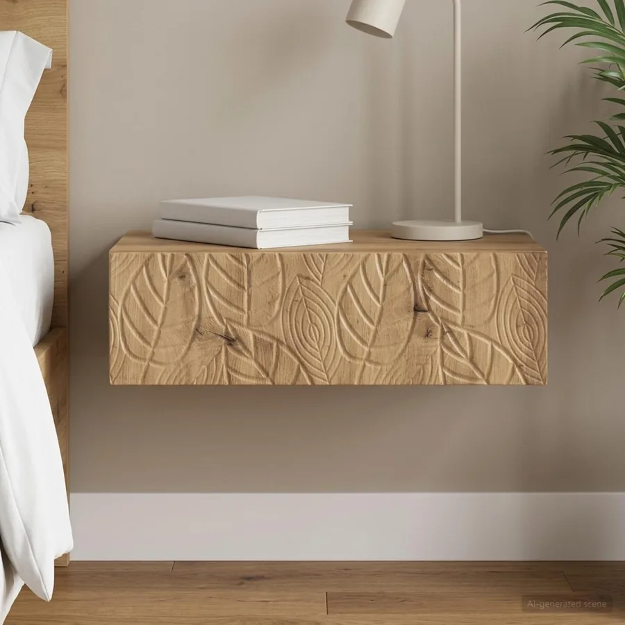 Table d'appoint murale 59 x 34,5 x 17 cm Bois d'ingénierie